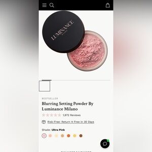 Luminance Milano Blurring Setting Powders-I have3 diff colors see other listings